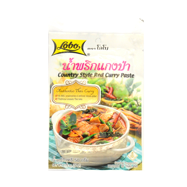 Rote Currypaste -Countrystyle- / Lobo Thailand 50g
