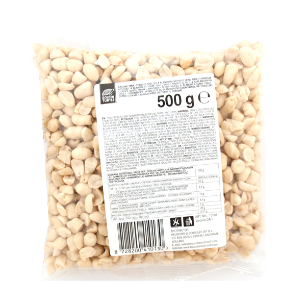 Erdnüsse, geschält, roh / Golden Turtle 500g