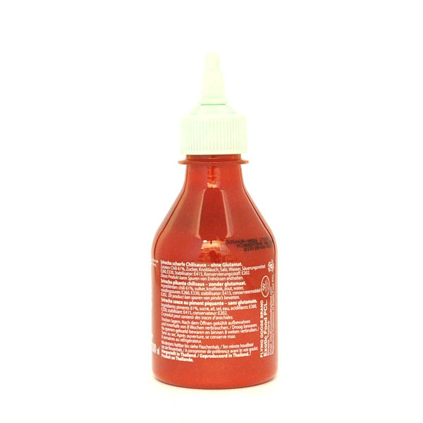 Sriracha Chilisauce, ohne MSG / Flying Goose Thailand 200ml