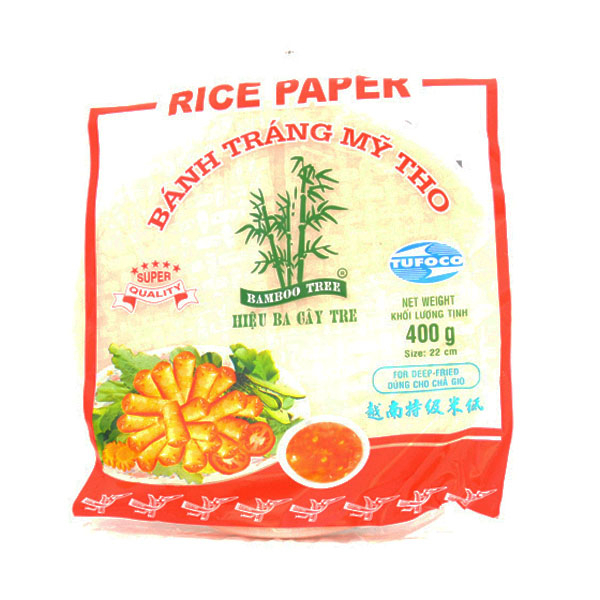 Reispapier, 22cm, zum Fritieren / Bamboo Tree Vietnam 400g