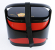 Bento Box -Basket-, schwarz-rot