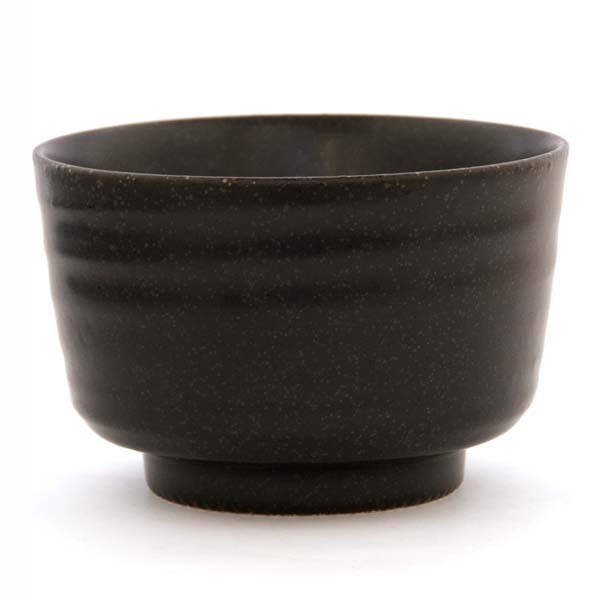 Schale für Matcha Tee, schwarz, 11x8cm