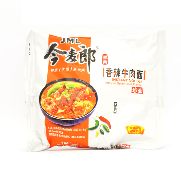 Instantnudelsuppe -Rind,scharf- / Jinmailang China 110g