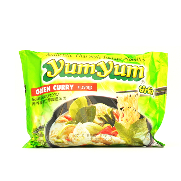 Instantnudelsuppe -Grüner Curry- / Yum Yum Thailand 70g