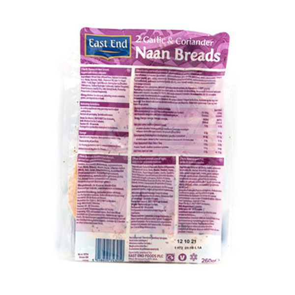 Naan Brot mit Knoblauch-Koriander / Nishaan UK 270g