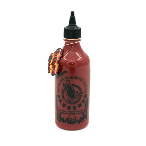 Sriracha Chilisauce, extra scharf -Black out- Flying Goose Thailand 455ml