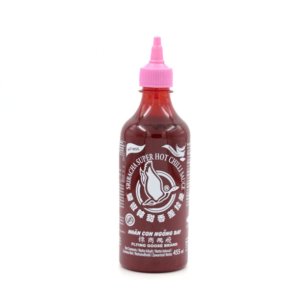 Sriracha Chilisauce, extra scharf, ohne MSG / Flying Goose Thailand 455ml